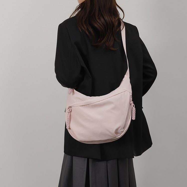 EMGILL Nylon Crescent Crossbody Bag for Women Shoulder Tote Handbag Casual Sling Bag Dumpling Purse Bag for Outdoor Travel - Image 1